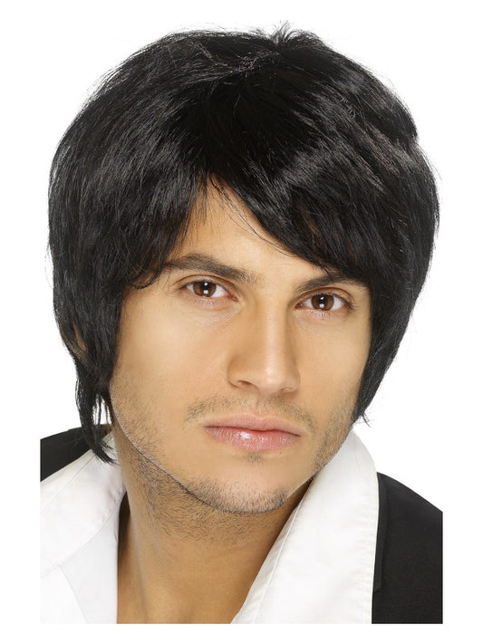 Boy Band Wig Black