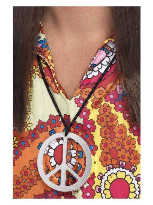 Peace Sign Medallion Silver