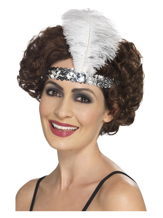 Flapper Headband Silver
