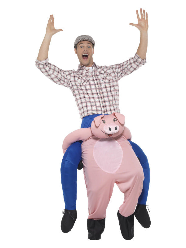 Piggyback Pig Costume Pink