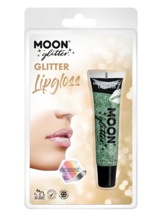 Adult Moon Glitter Holographic Glitter Lipgloss Green (2)