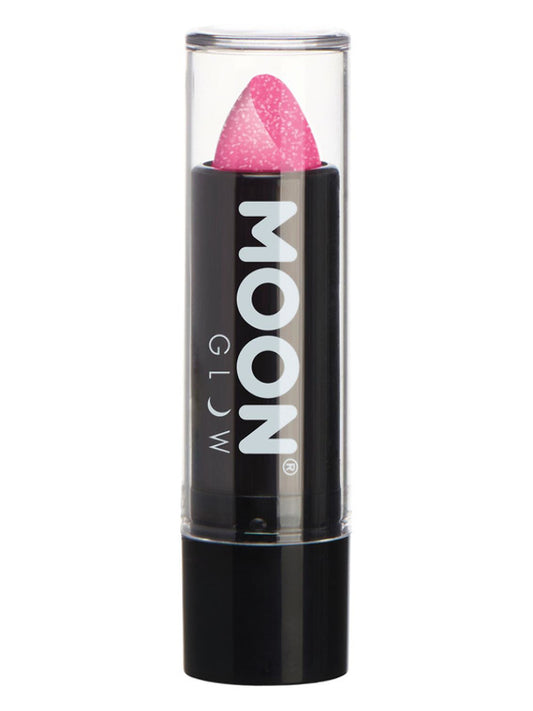 Moon Glow  Neon UV Glitter Lipstick Hot Pink