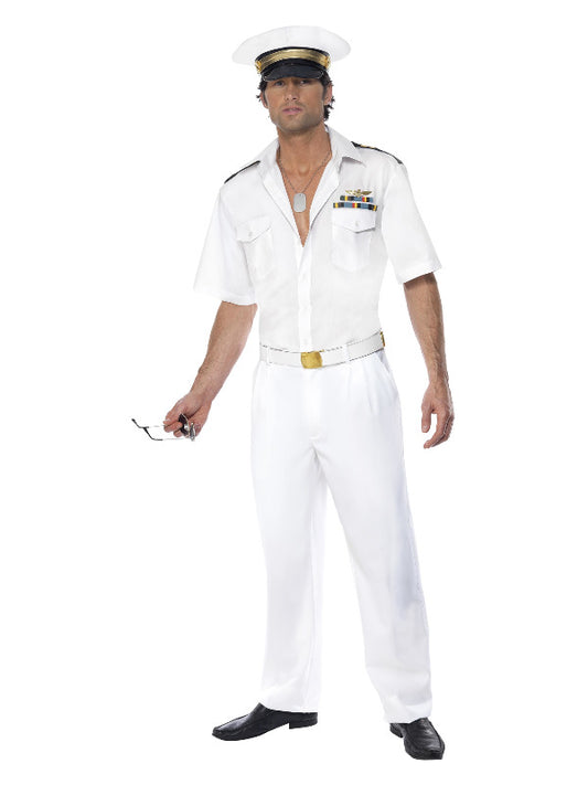 Top Gun Captain Costume White