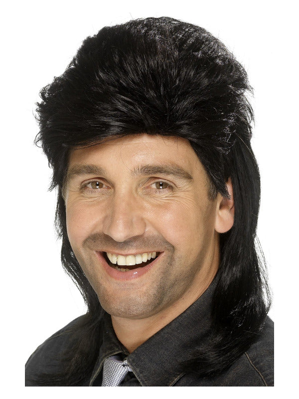 Mullet Wig Black