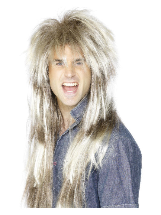 80s Mega Mullet Wig Blonde  Brown
