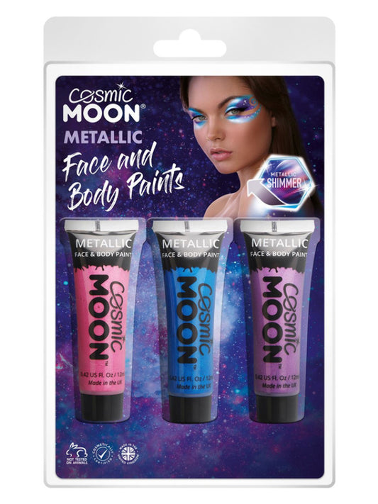 Adult Cosmic Moon Metallic Face  Body Paint (2)