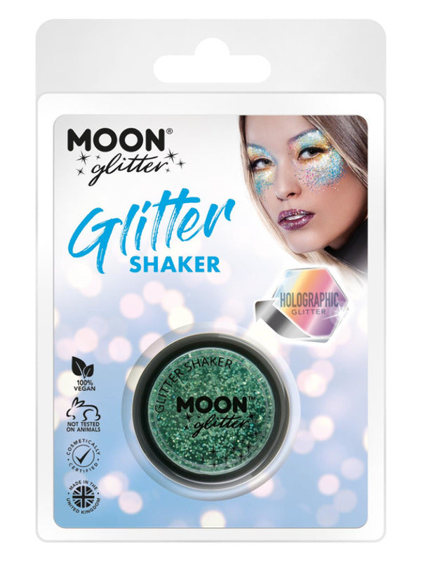 Adult Moon Glitter Holographic Glitter Shakers Green (2)