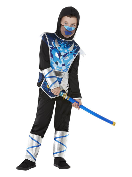 Kids Ninja Warrior Costume Blue