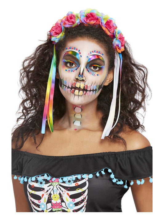 Smiffys MakeUp FX Bright DOTD Kit Aqua