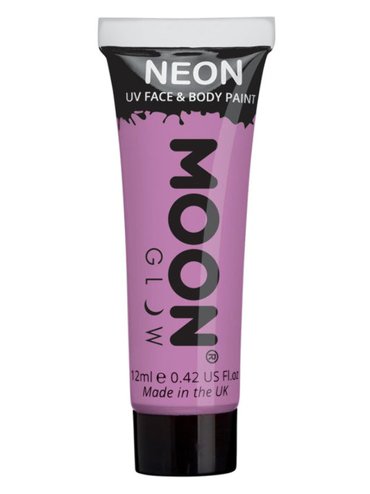 Adult Moon Glow Pastel Neon UV Face Paint Pastel Lilac (2)