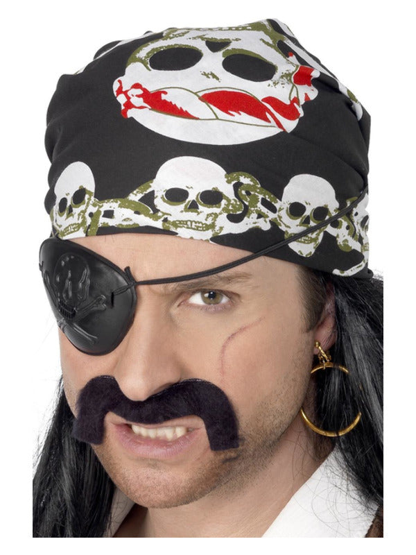 Adult Pirate Bandana Black