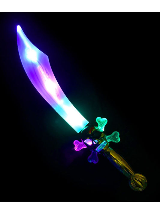 Kids LED Light Up Curved Pirate Sword