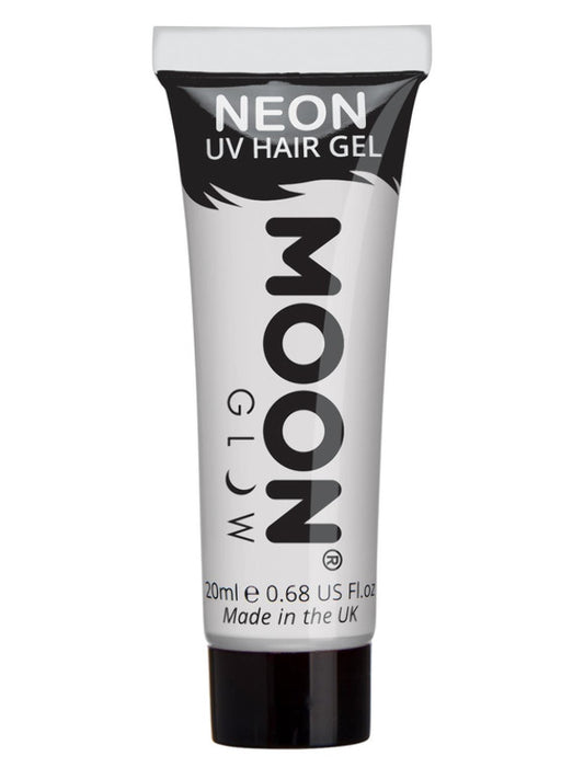 Adult Moon Glow Intense Neon UV Hair Gel White (2)