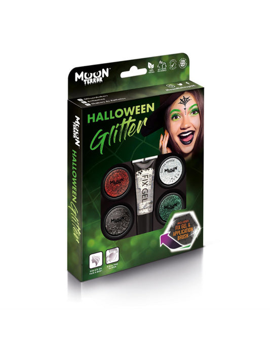 Moon Terror Halloween Glitter Shakers Assorted