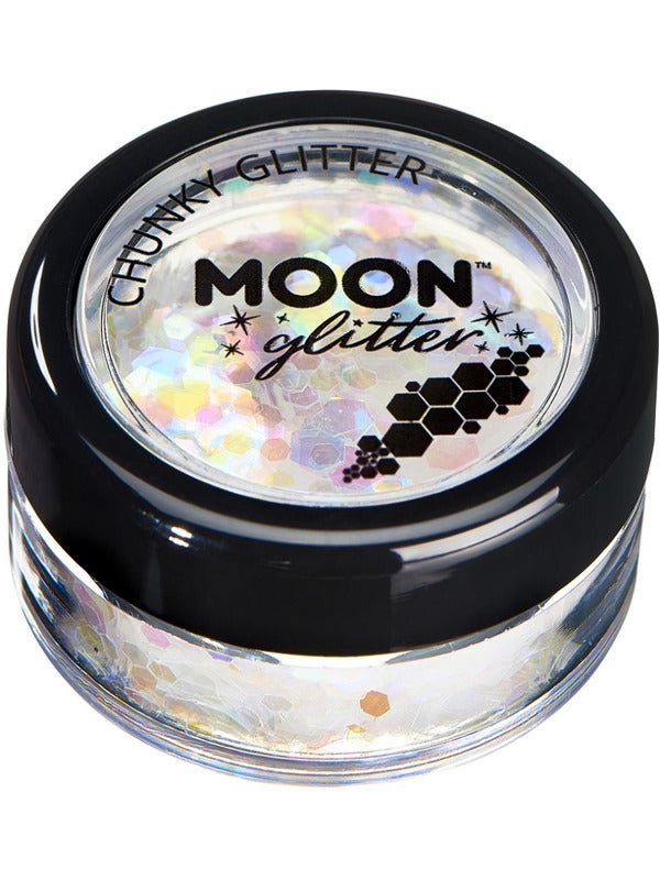 Adult Moon Glitter Iridescent Chunky Glitter White