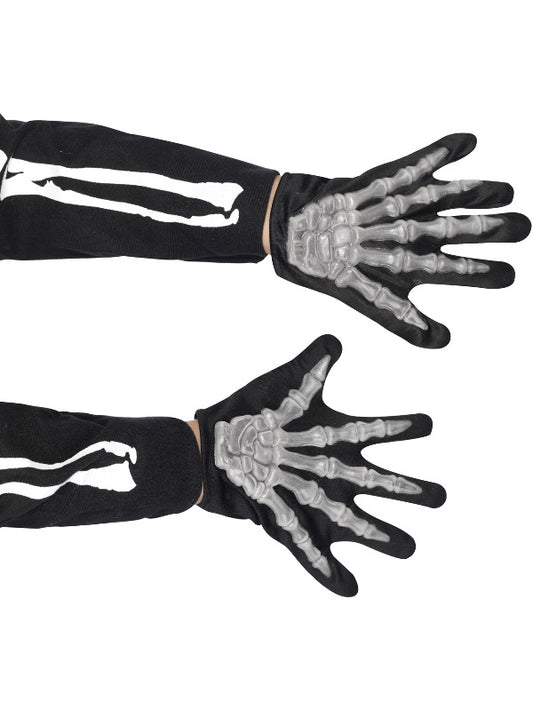 Kids Skeleton Gloves Child Black