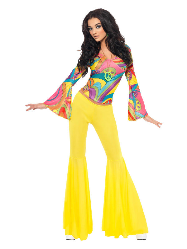 70s Groovy Babe Costume Yellow