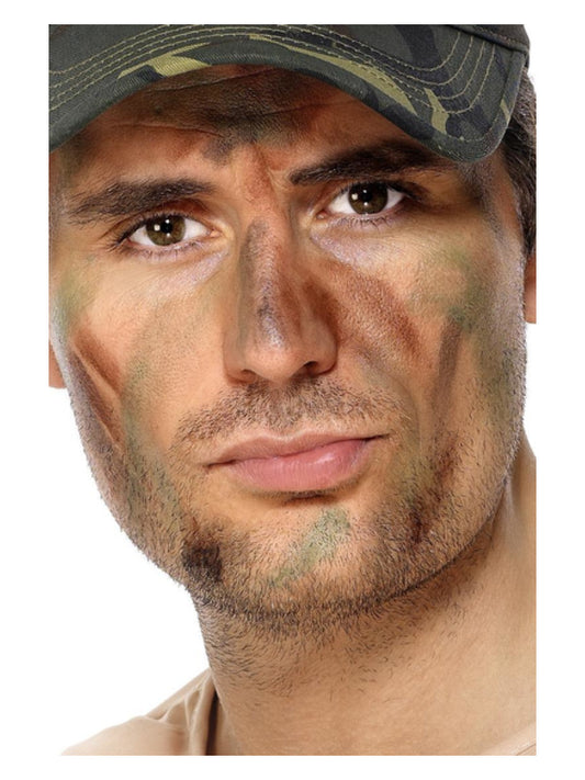 Unspecified Smiffys MakeUp FX Army Camouflage Kit Grease M