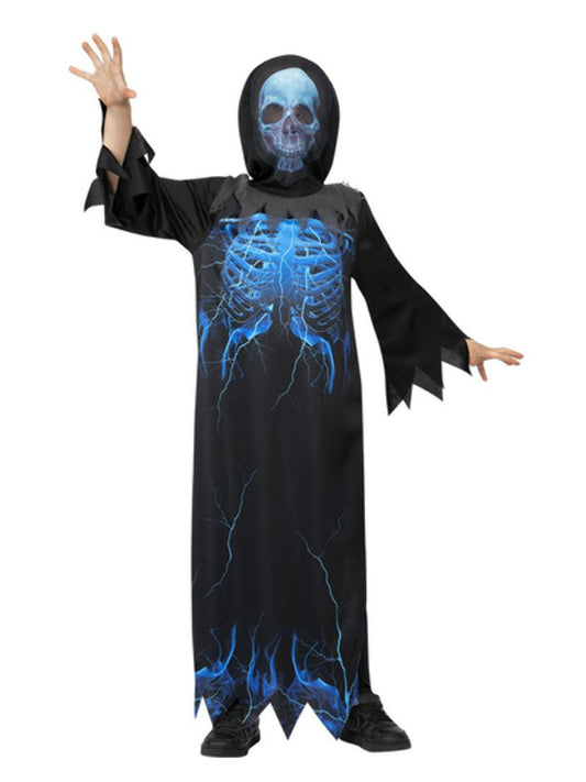 Kids Midnight Skeleton Reaper Costume