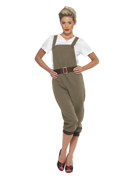 WW2 Land Girl Costume Khaki