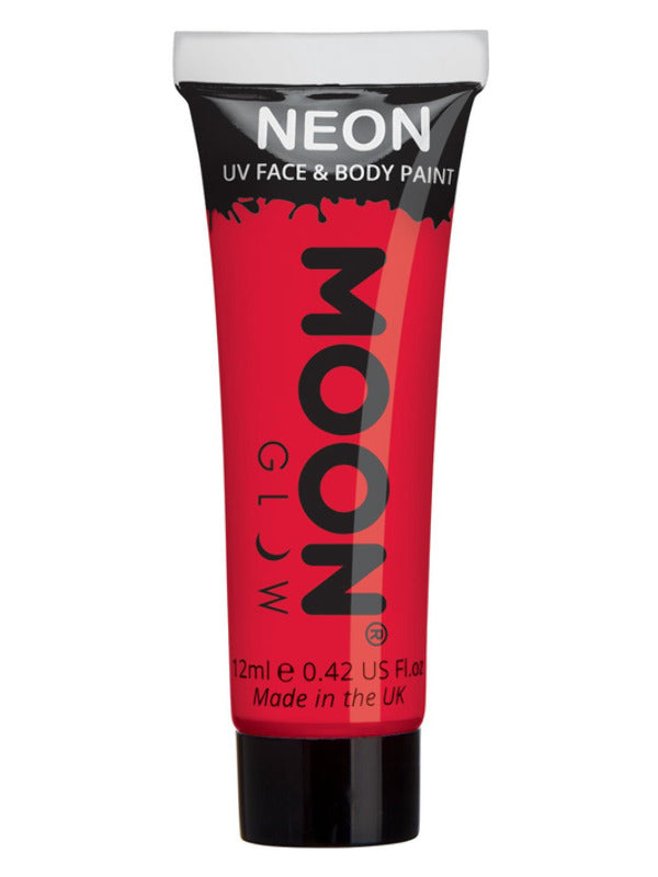 Adult Moon Glow Intense Neon UV Face Paint Intense Red (2)