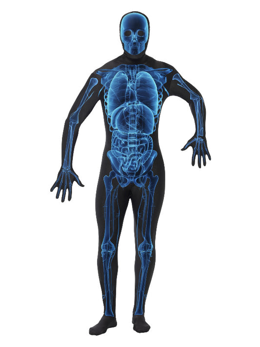 X Ray Costume Second Skin Suit Blue  Black