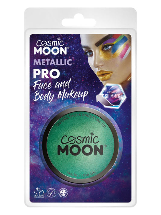 Adult Cosmic Moon Metallic Pro Face Paint Cake Pots Gre (2)