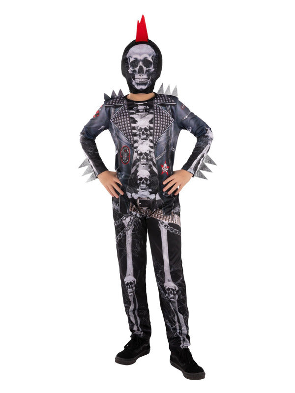 Kids Punk Skeleton Costume