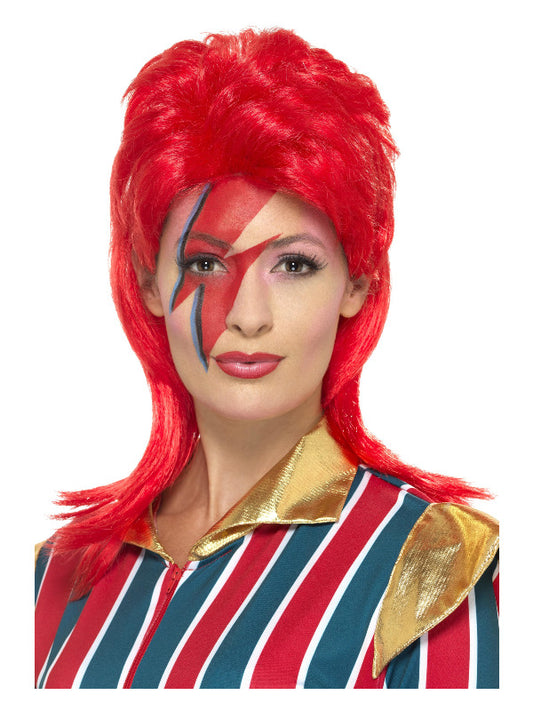 Space Superstar Wig Red