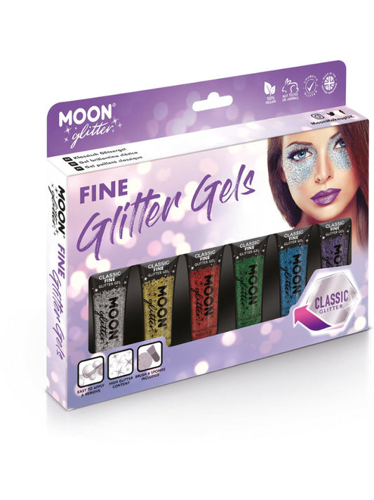 Moon Glitter Classic Fine Glitter Gel Assorted