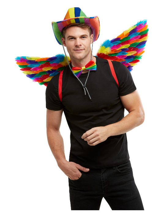 Rainbow Feather Wings MultiColoured