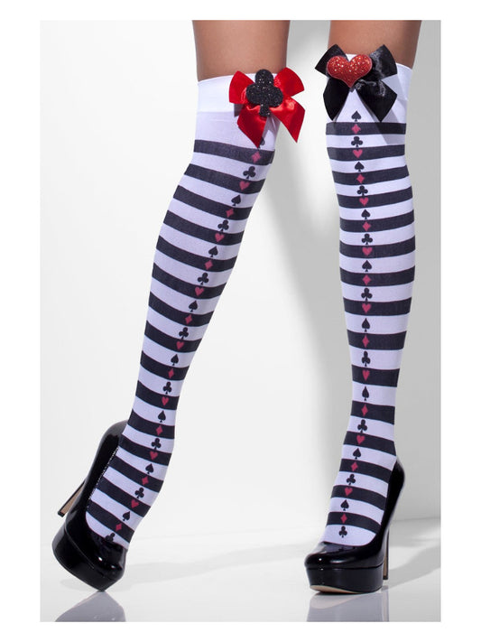 Adult Opaque HoldUps Black  White