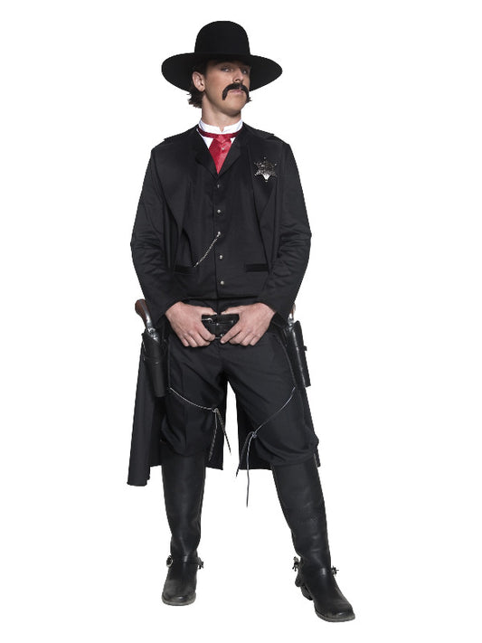 Deluxe Authentic Western Sheriff Costume Black