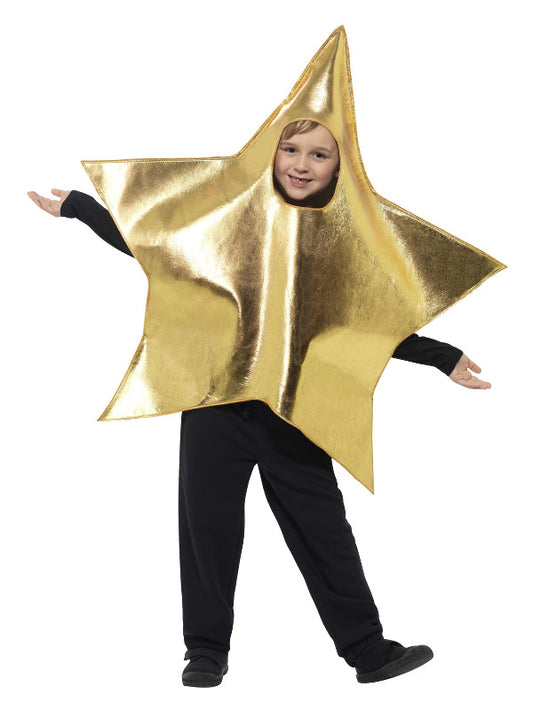 Kids Shining Star Costume Gold