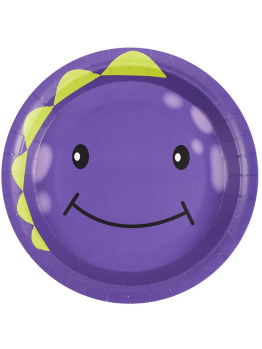 Unspecified Unspecified Monster Tableware Party Plates Purple x8 (2)