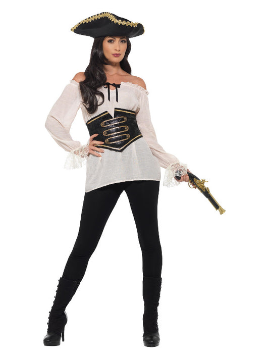 Deluxe Pirate Shirt Ladies Ivory