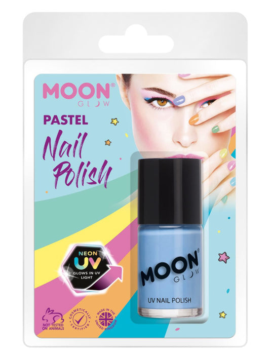 Moon Glow Pastel Neon UV Nail Polish Pastel Blu