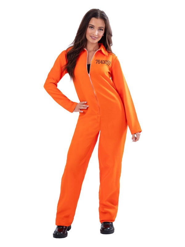 Adult Escaped Prisoner Costume Orange (2)