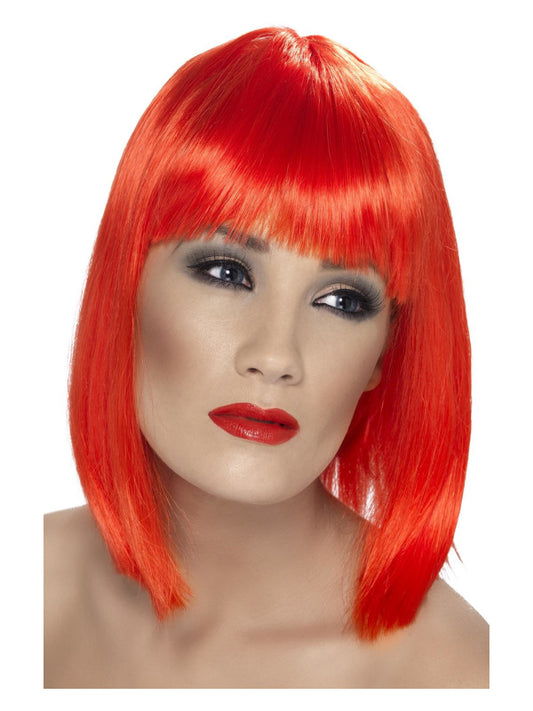 Glam Wig Neon Red